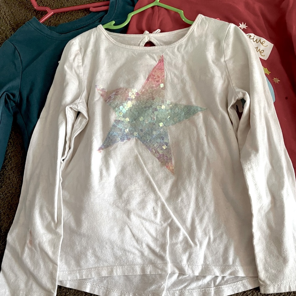 Girls long sleeve star shirt